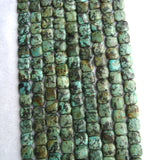 Africa Turquoise Flat Square Beads 12mm for DIY Jewelry Making