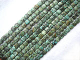 Africa Turquoise Flat Square Beads 12mm for DIY Jewelry Making
