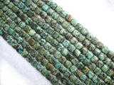 Africa Turquoise Flat Square Beads 12mm for DIY Jewelry Making