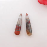 African Blood Stone Women Earrings Beads 22x5mm