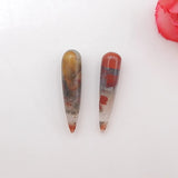 African Blood Stone Women Earrings Beads 22x5mm