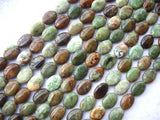 African Green Opal Flat Oval Beads 13*18mm for Jewelry Making