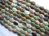 African Green Opal Flat Oval Beads 13*18mm for Jewelry Making
