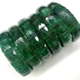 African Jade Stone Beads Bracelet Gemstone Bangle for Women Men Gift