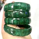 African Jade Stone Beads Bracelet Gemstone Bangle for Women Men Gift