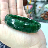 African Jade Stone Beads Bracelet Gemstone Bangle for Women Men Gift