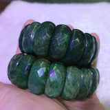 African Jade Stone Beads Bracelet Natural Stone Bangle Charming Jewelry