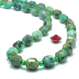 African Turquoise Faceted Double Terminated Point Loose Beads