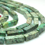 African Turquoise Smooth Rectangle Loose Beads Gemstone Bracelet Necklace