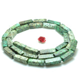 African Turquoise Smooth Rectangle Loose Beads Gemstone Bracelet Necklace