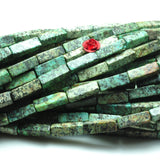 African Turquoise Smooth Rectangle Loose Beads Gemstone Bracelet Necklace