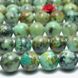 African Turquoise Round Beads for Jewelry Making