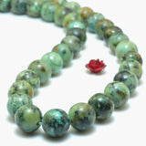 African Turquoise Round Beads for Jewelry Making