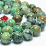 African Turquoise Round Beads for Jewelry Making