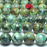 African Turquoise Round Beads for Jewelry Making