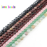 African Turquoise Sandstone 4mm Faceted Round Coin Stone Beads
