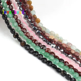 African Turquoise Sandstone 4mm Faceted Round Coin Stone Beads