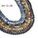 African Turquoise Sandstone 4mm Faceted Round Coin Stone Beads