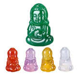 Natural Agate Baby Buddha Pendant Chinese Carved Charm Amulet
