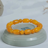 Natural Agate Barrel Beads Bracelet for Men and Women