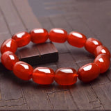 Agate Barrel Beads Bracelet Men's Animal Year Joker