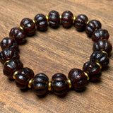 Weathered Old Agate Pumpkin Beads Bracelet - Healing Gemstone Fine Jewelry