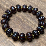 Weathered Old Agate Pumpkin Beads Bracelet - Healing Gemstone Fine Jewelry