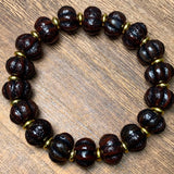 Weathered Old Agate Pumpkin Beads Bracelet - Healing Gemstone Fine Jewelry