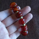 Natural Agate Bracelet Men Women Healing Gemstone Fine Jewelry