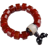 Natural Agate Bracelet Joker Beads Bracelet for Men and Women