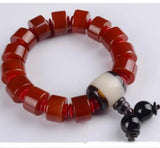 Natural Agate Bracelet Joker Beads Bracelet for Men and Women