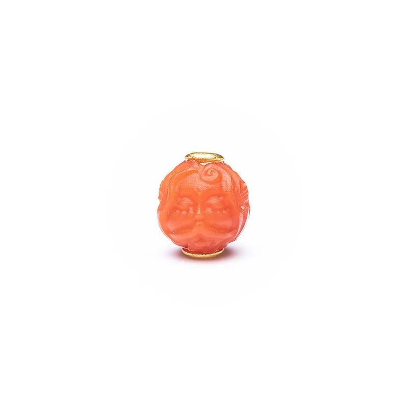 Agate Carved Beads S925 Plating DIY Bracelet Necklace Jewelry