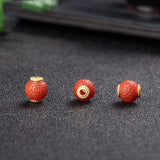 Agate Carved Beads S925 Plating DIY Bracelet Necklace Jewelry