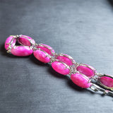 Agate Chalcedony Charm Bracelet for Women
