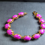 Agate Chalcedony Charm Bracelet for Women