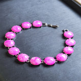 Agate Chalcedony Charm Bracelet Women