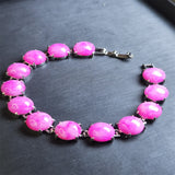 Agate Chalcedony Charm Bracelet Women
