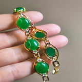 Agate Chalcedony Charm Bracelet for Women