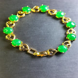 Natural Agate Chalcedony Charm Bracelet for Women