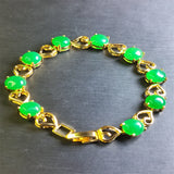 Natural Agate Chalcedony Charm Bracelet for Women