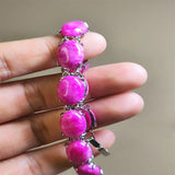 Agate Chalcedony Charm Bracelet for Women