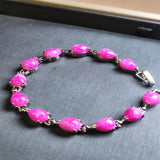 Agate Chalcedony Charm Bracelet for Women