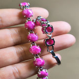 Agate Chalcedony Charm Bracelet