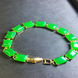 Agate Chalcedony Charm Bracelet for Women