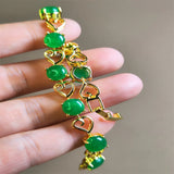 Natural Agate Chalcedony Charm Bracelet for Women