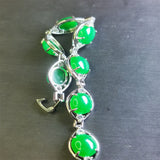Natural Agate Chalcedony Charm Bracelet for Women