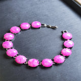 Agate Chalcedony Charm Bracelet Women