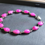 Agate Chalcedony Charm Bracelet for Women