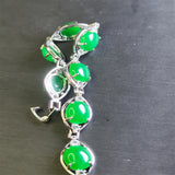 Natural Agate Chalcedony Charm Bracelet for Women