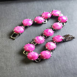 Agate Chalcedony Charm Bracelet